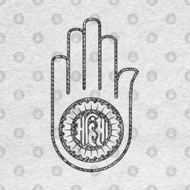 Jain Hand -symbol of Jainism by Nartissima